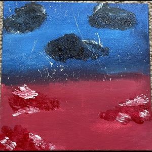 Tropical storm painting